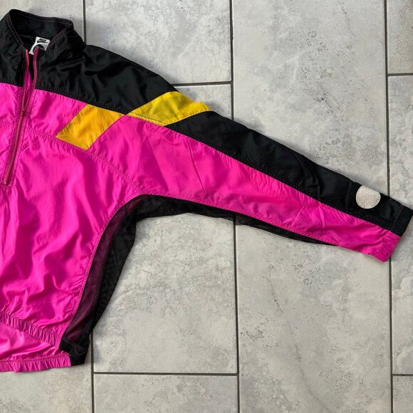VINTAGE 90s Nike Echelon Size L Womens Windbreaker Windstopper Retro Pink Rare - Picture 4 of 9